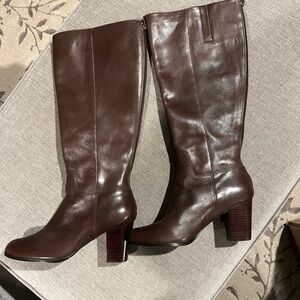 Cole Haan brown boots.